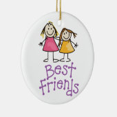 Die besten Freunde Keramik Ornament (Rechts)