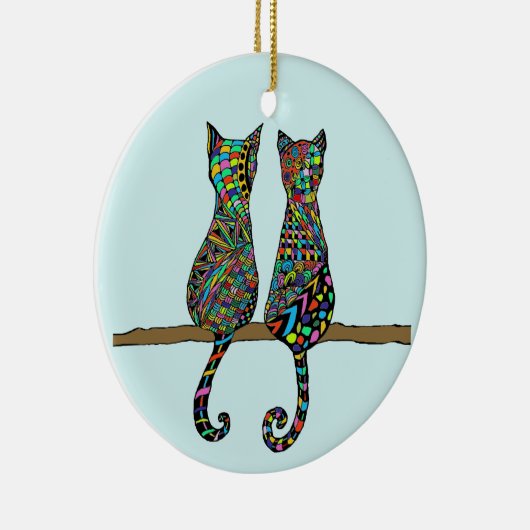 Die besten Freunde Keramik Ornament (Rechts)