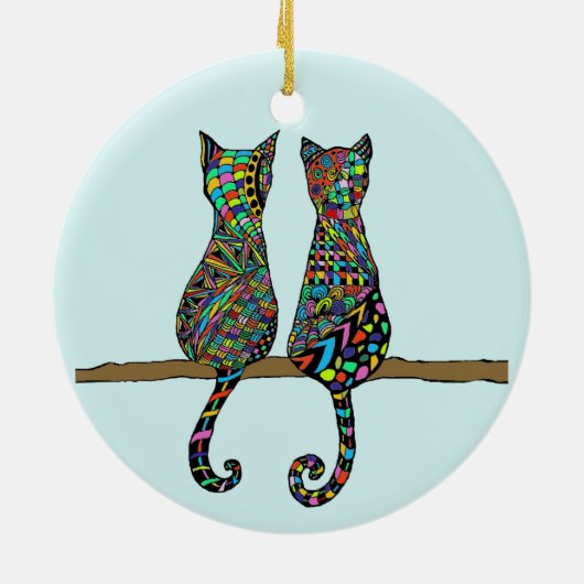 Die besten Freunde Keramik Ornament (Hinten)