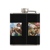 Die besten Freunde laden eigene Bilderflasche aus  Flachmann (Rückseite)