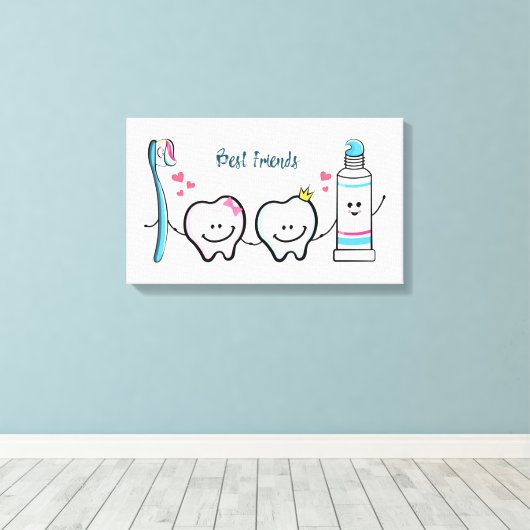 Die besten Freunde Leinwanddruck (Insitu (Holzboden))