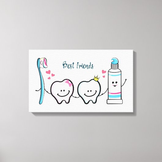 Die besten Freunde Leinwanddruck (Vorderseite)