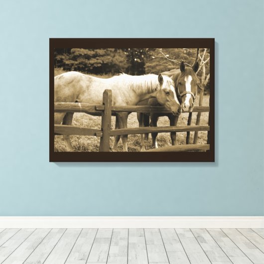 Die besten Freunde Leinwanddruck (Insitu (Holzboden))