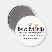Die besten Freunde Magnet (Vorderseite/Rückseite)