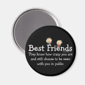 Die besten Freunde Magnet (Vorderseite/Rückseite)