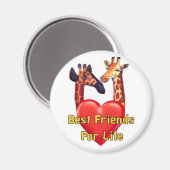 Die besten Freunde Magnet (Vorderseite/Rückseite)