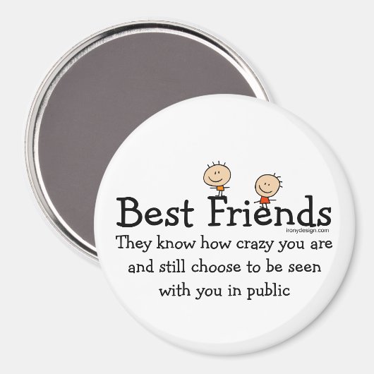 Die besten Freunde Magnet (Vorderseite/Rückseite)