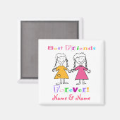 Die besten Freunde Magnet (Vorderseite/Rückseite)