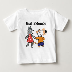 Die besten Freunde Maisy und Dotty Hold Hands Baby T-shirt