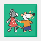 Die besten Freunde Maisy und Dotty Hold Hands Magnet (Vorne)