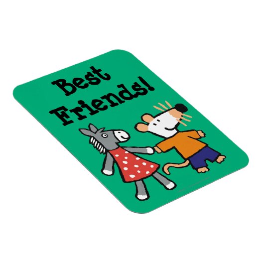 Die besten Freunde Maisy und Dotty Hold Hands Magnet (Rechte Seite)