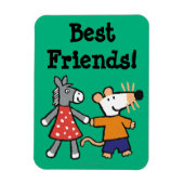 Die besten Freunde Maisy und Dotty Hold Hands Magnet (Vertikal)