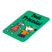 Die besten Freunde Maisy und Dotty Hold Hands Magnet (Linke Seite)