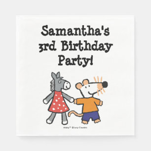 Die besten Freunde Maisy und Dotty Hold Hands Serviette