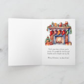 Die besten Freunde mit Drinks Weihnachten Karte (Innenseite)