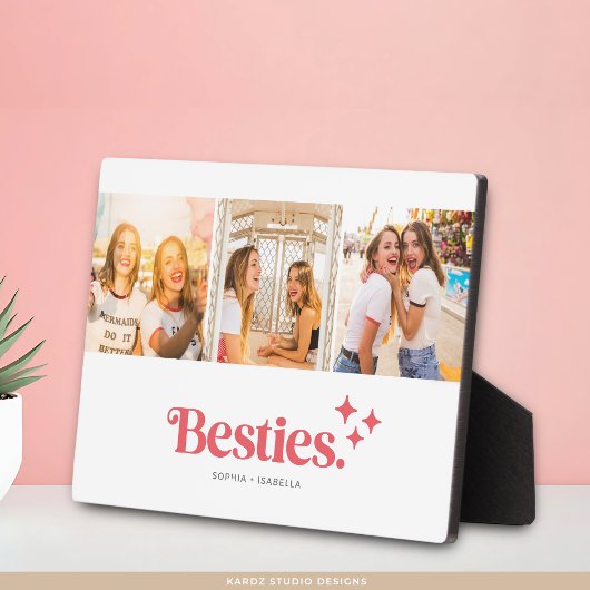 Die besten Freunde Moderne Foto Collage Plaque Fotoplatte