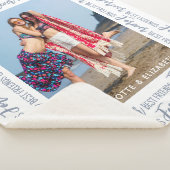 Die besten Freunde Modernes Trendy Chic Personalis Sherpadecke (3/4)