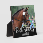 Die besten Freunde nie vergessene Pferdekundentrai Fotoplatte (Vorderseite)