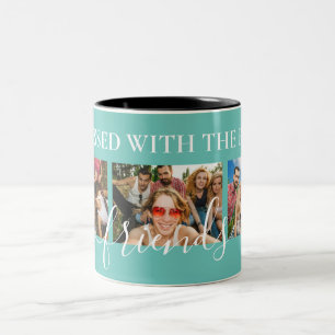 Die besten Freunde personalisieren Foto Zweifarbige Tasse