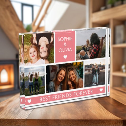 Die besten Freunde Personalisiert Fotoblock
