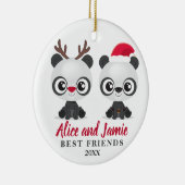 Die besten Freunde personalisiert Keramik Ornament (Rechts)