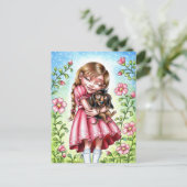 Die besten Freunde Postkarte (Stehend Vorderseite)