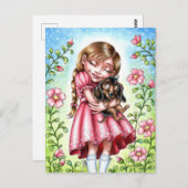 Die besten Freunde Postkarte (Vorne/Hinten)