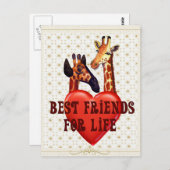 Die besten Freunde Postkarte (Vorne/Hinten)