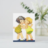 Die besten Freunde Postkarte (Stehend Vorderseite)