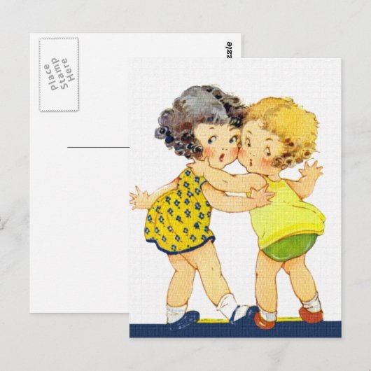 Die besten Freunde Postkarte (Vorne/Hinten)