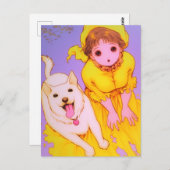 Die besten Freunde Postkarte (Vorne/Hinten)