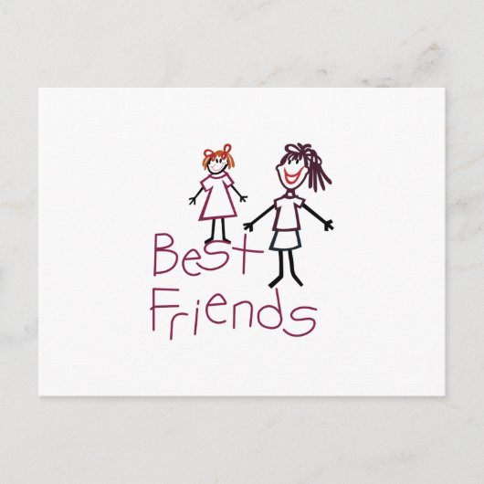 Die besten Freunde Postkarte (Vorderseite)