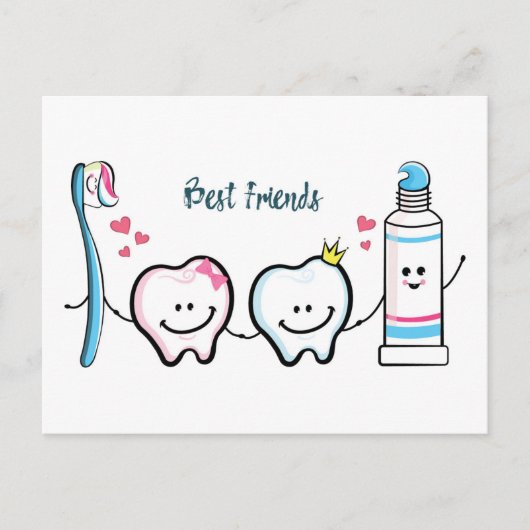 Die besten Freunde Postkarte (Vorderseite)