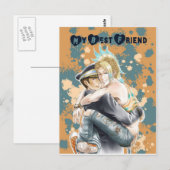 Die besten Freunde Postkarte (Vorne/Hinten)