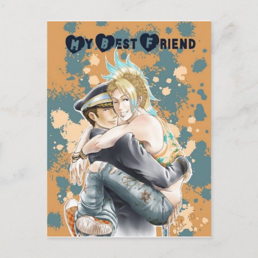 Die besten Freunde Postkarte (Vorderseite)