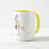 Die besten Freunde Roller Skate Forever Tasse (VorderseiteRechts)