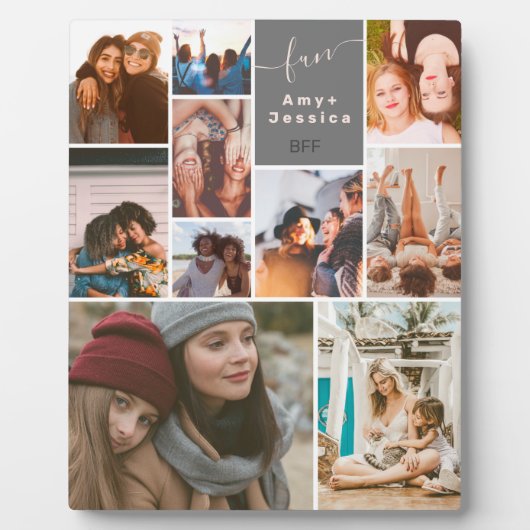 Die besten Freunde rosa beste Freundin Skript 10 F Fotoplatte (Vorderseite)