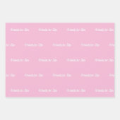 Die besten Freunde rosa pastellweiße Schrift Geschenkpapier Set (Vorderseite 3)