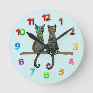 Die besten Freunde Runde Wanduhr
