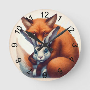 Die besten Freunde Runde Wanduhr