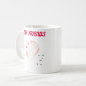Die besten Freunde schlichtes, modernes Geschenk f Kaffeetasse (Vorderseite Links)