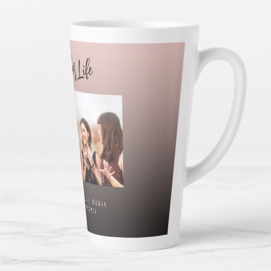 Die besten Freunde Schwarz-Braun-Foto-Namen Milchtasse (Rechts)