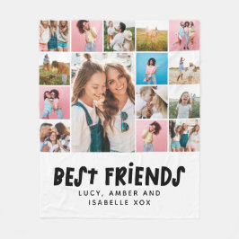 Die besten Freunde Schwarz-weiß 15 Foto modern min Fleecedecke