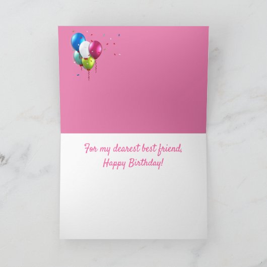 Die besten Freunde Sheep Happy Birthday Karte (Innenseite)