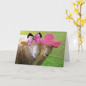 Die besten Freunde Sheep Happy Birthday Karte (Gelbe Blume)