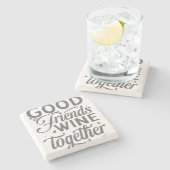 Die besten Freunde sind die Schwestern, die wir fü Steinuntersetzer (Seitenansicht)