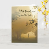 Die besten Freunde sind schwer zu finden Karte (Gelbe Blume)