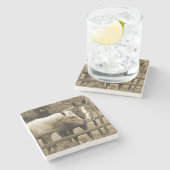 Die besten Freunde Steinuntersetzer (Seitenansicht)