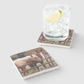 Die besten Freunde Steinuntersetzer (Seitenansicht)