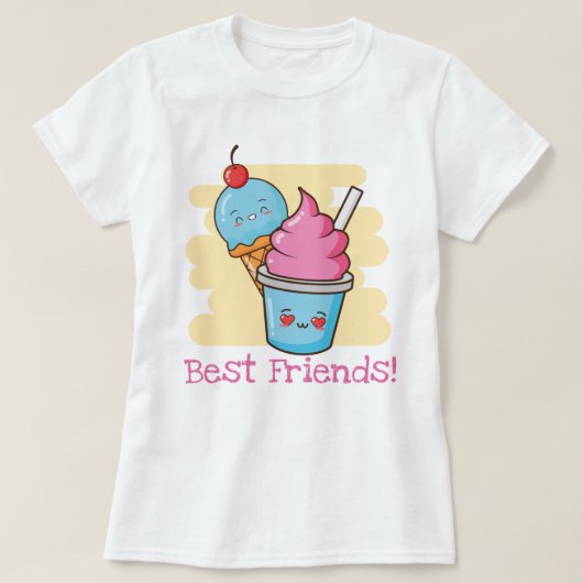Die besten Freunde T-Shirt (Design vorne)